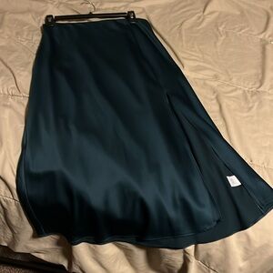 Nine West Dark Teal A-Line Skirt